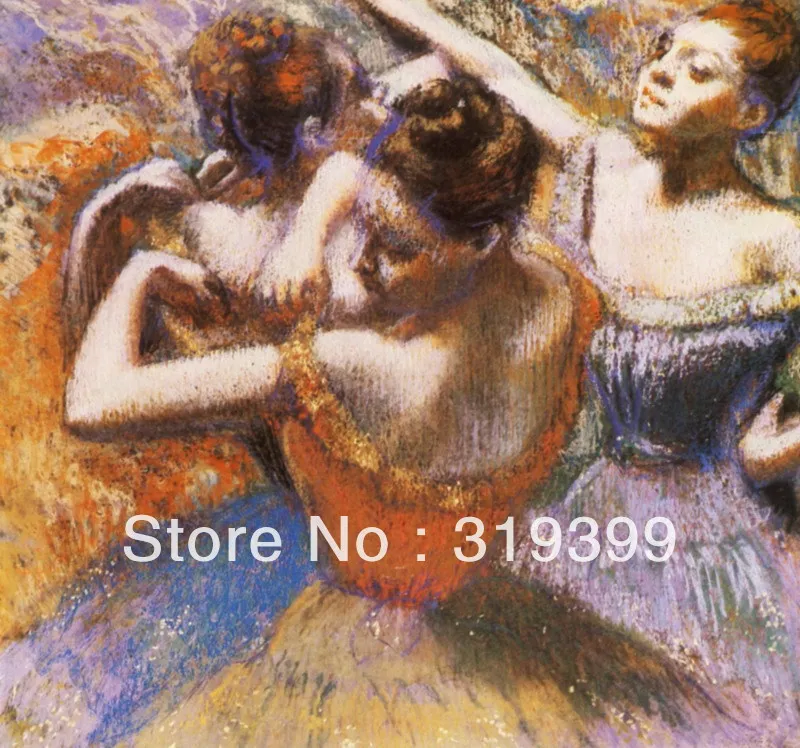 

100% handmade Oil Painting Reproduction on Linen Canvas,dancers 1899 by edgar degas ,Free DHL Shipping,handmade