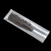 5.5*18cm Matte Clear Metallic Package Bags Heat Sealable Pouches Translucent Plastic Pure Aluminum Foil Open Top Bags 100Pcs 1