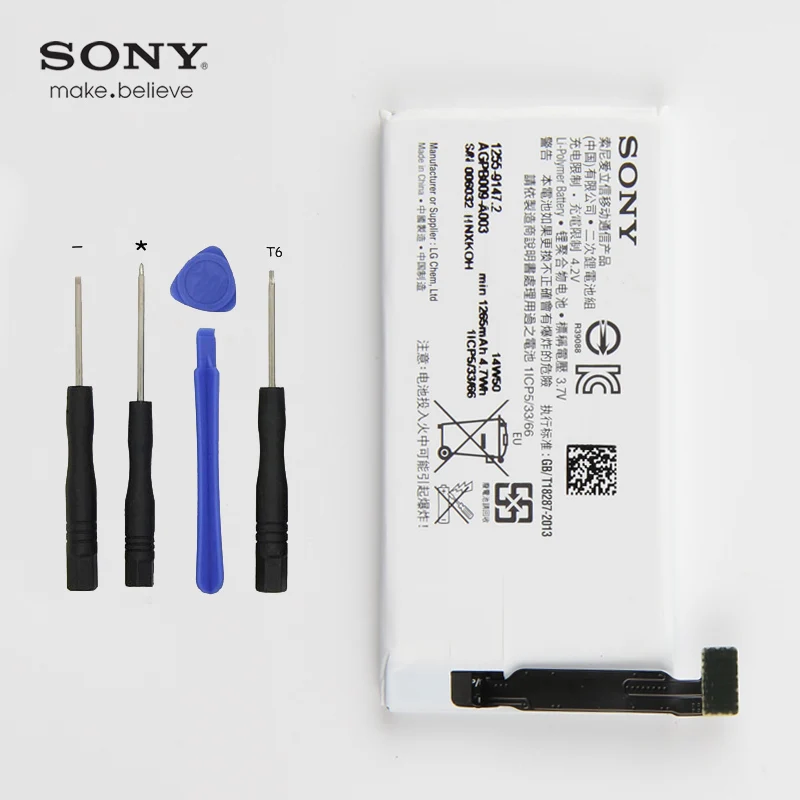 

Original Sony 1265mAh Battery For Sony Ericsson st27i ST27a,Xperia advance Xperia go