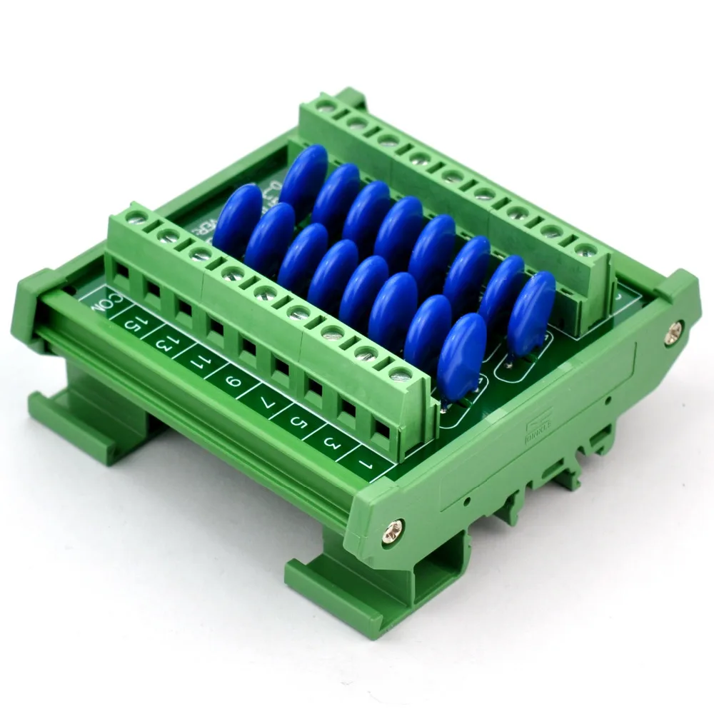 

16 Channels Common DIN Rail 275V SIOV Varistor Surge Protection SPD Module.