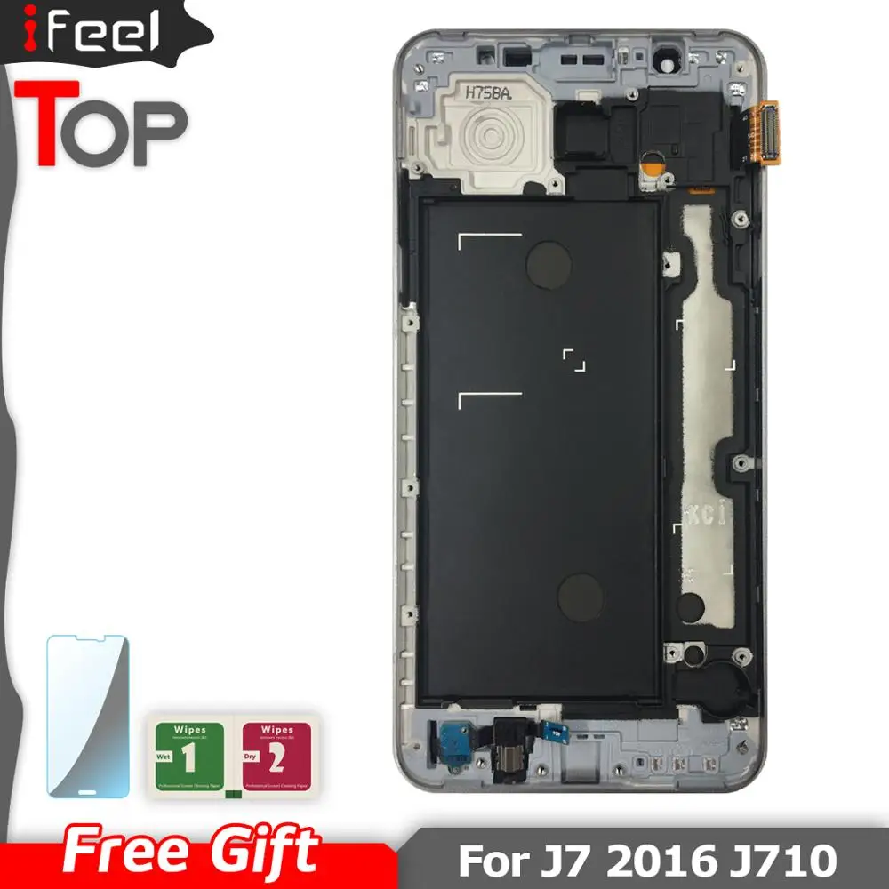 TFT LCD For Samsung Galaxy J7 2016 J710 J710FN J710F J710M J710Y J710G J710H Display + Touch Screen Digitizer Assembly Frame | Мобильные