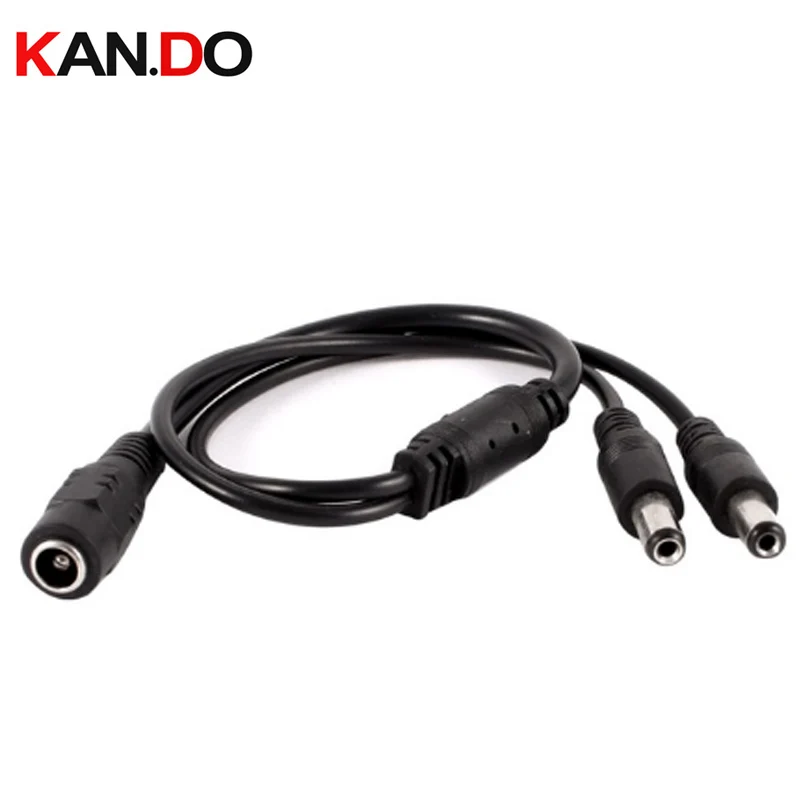 

Surveillance DC Power Supply 12V Pigtail 2.1*5.5mm 1 Female to 2 Male 1 to 2 Power Splitter Plug Cable Cord for CCTV Camera DVR