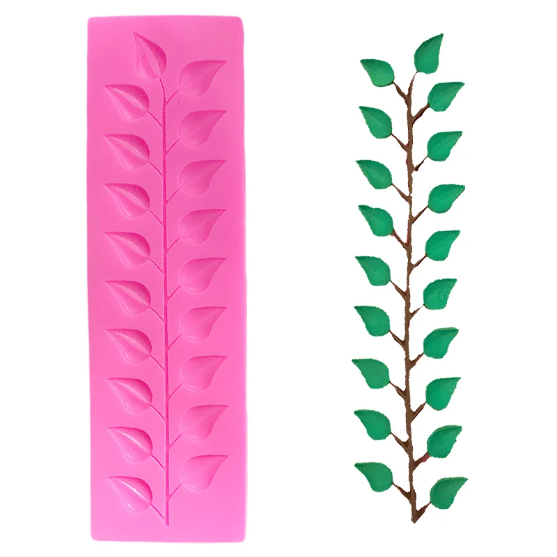 

Lace Tree Leaf Cake Design Moule Fondant Cake Decorating Tools Chocolate Mold Tools Cake Form Silicone Rosas 3d Silicone Muffin