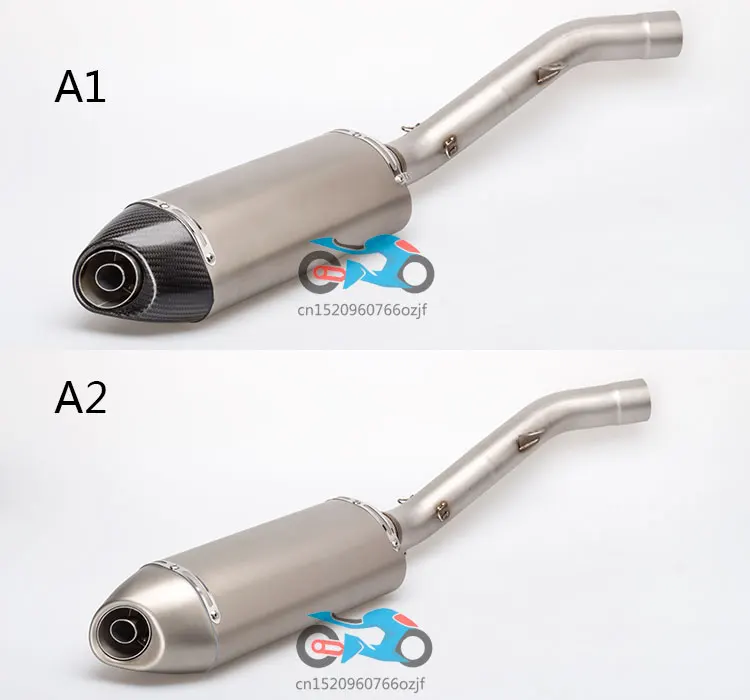 

motorcycle exhaust Modified exhaust pipe muffler for Z800 muffler Z800 middle pipe carbon fiber exhaust z800 link pipe