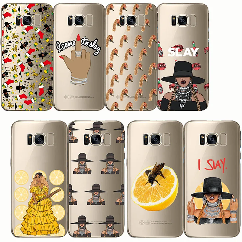 

Beyonce Lemonade Hold Up Formation I SLAY soft silison Coque Cove phone cases for Samsung S8 S9 edge plus Note 4 5 8 S6 S7