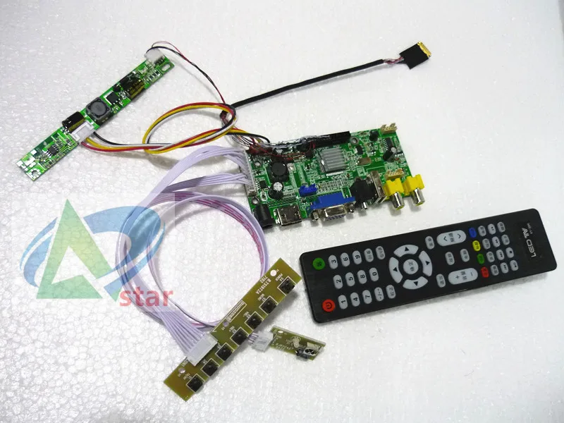  HDMI+2AV+VGA+Rear View Driver Board+USB function+audio output +9.7 inch LTN097XL01 1024*768 On-boar
