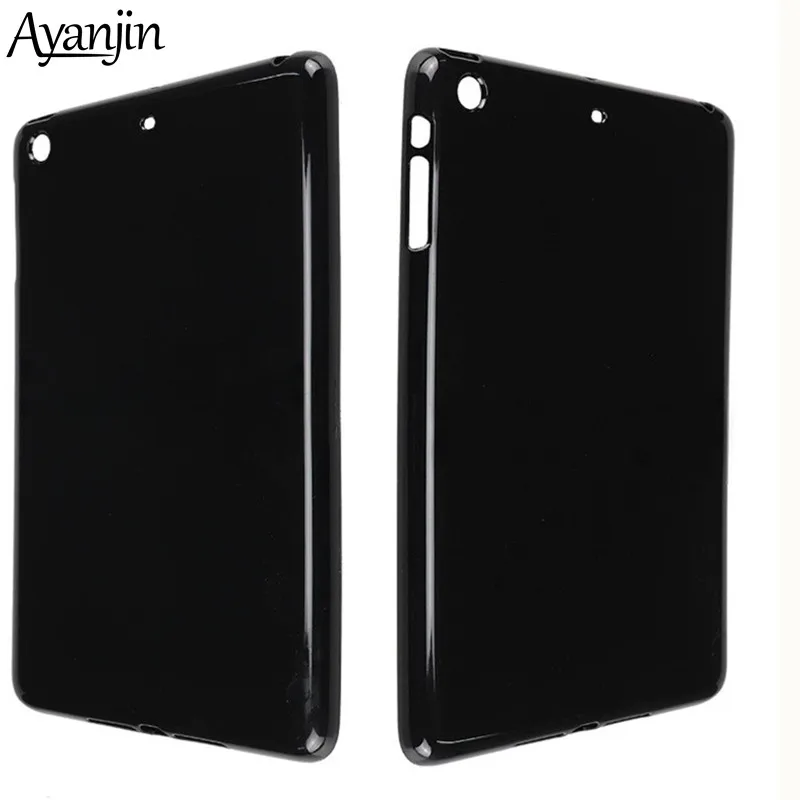

For Apple ipad mini 1 2 3 Transparent Slim Back Cover Soft Silicone TPU Candy Color Case for ipad mini 123 7.9 inch+Stylus