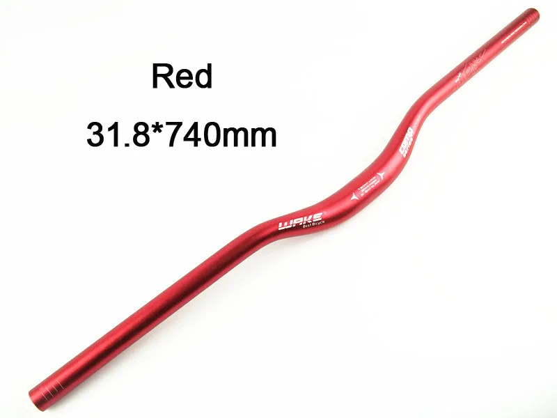Велосипедный руль Алюминий сплав Аксессуары для велосипеда MTB руль для велосипеда, руль для шоссейного велосипеда, руль мульти-Цвета 720/740/760/780*31,8 мм - Цвет: red 740mm