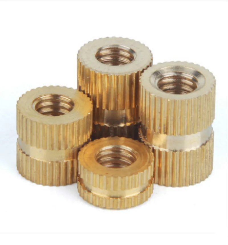 

20PCS M1.4 M1.6 M2 M2.5 M3 Injection Molded Copper Nut Copper Inlay Copper Knurled Nut Copper Flower Mother