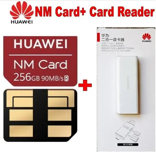 90 МБ/с. Скорость для huawei Коврики 20/20 Pro/20X/20RS/P30/P30 Pro нм Card 64/128/256 ГБ нано слот для карт памяти - Цвет: 256GB Plus Reader