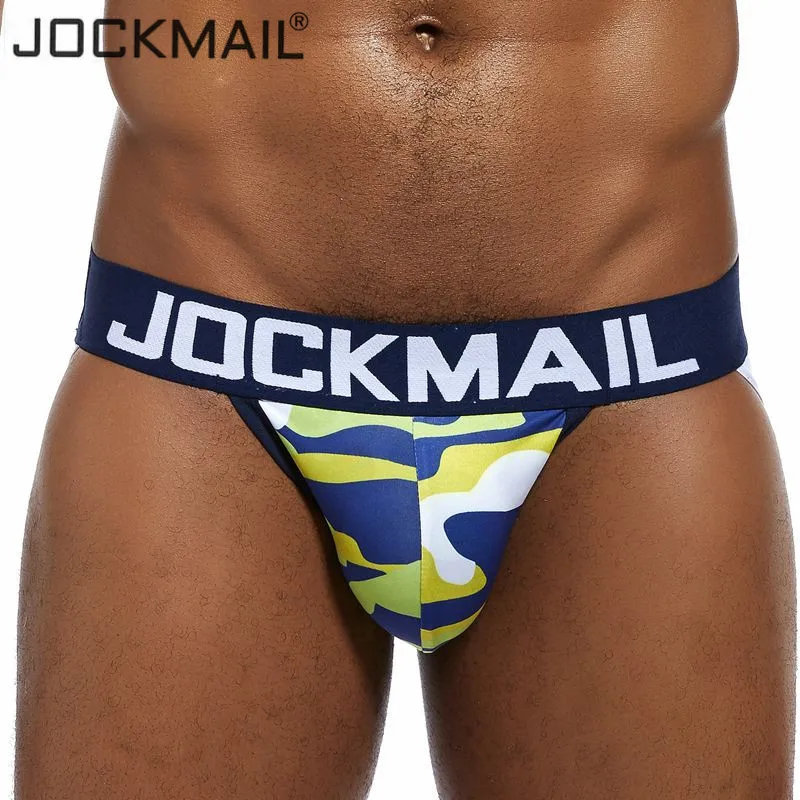 Трусы танга JOCKMAIL мужские пикантное камуфляжное нижнее белье из вискозы Тонги