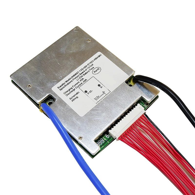 Литий ионный аккумулятор 13S 48 в 40 А Lipo/LiMn2O4/LiCoO2 BMS для В 20 Ач ач с функцией