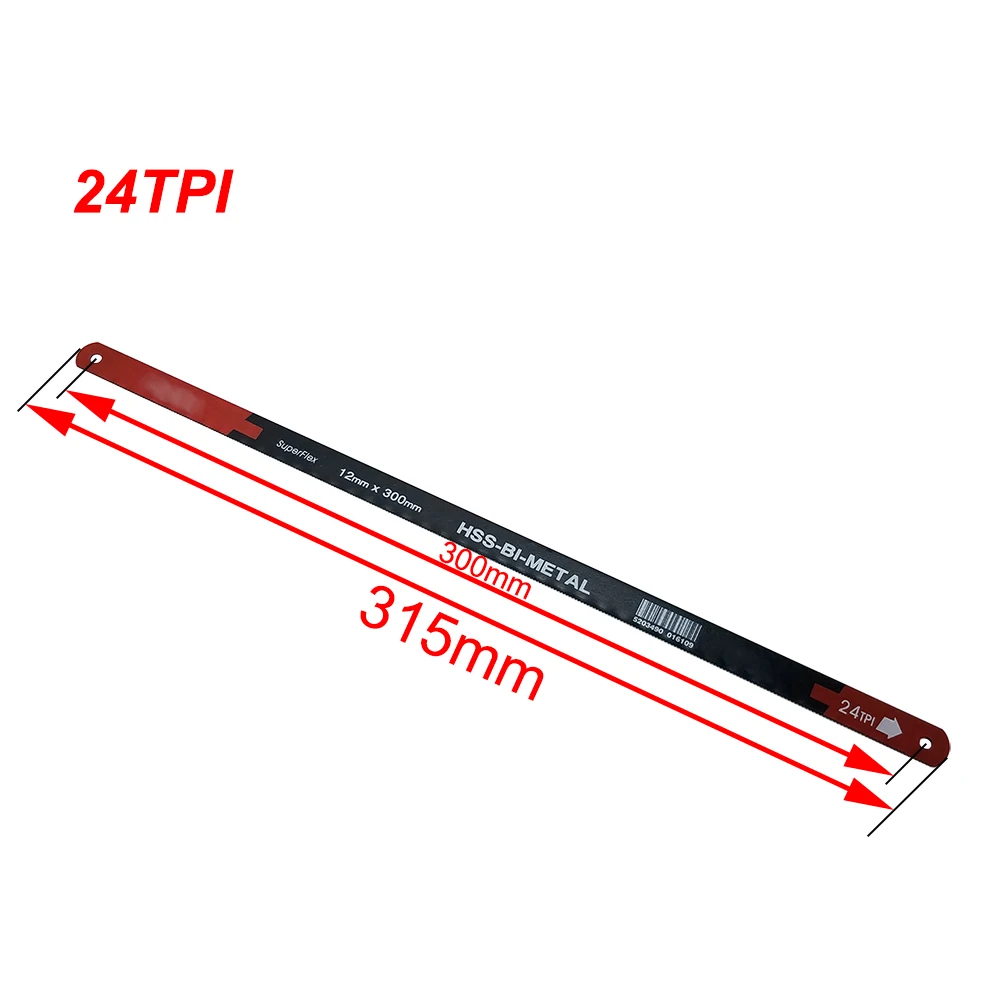 Hacksaw Blade 4PC 24TPI Saw Blades Superflex HSS-BI-METAL 12mm*300mm High Quality M2 & CRV6150 Matrial for Hacksaw Hand Tools