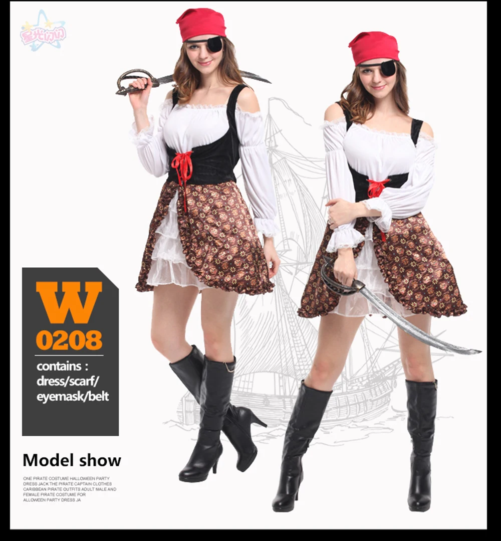 Костюм пирата Джека Воробья на Хэллоуин; маскарадный костюм для взрослых; карнавальный костюм капитана пирата; Карнавальный костюм для женщин и мужчин