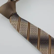 YIBEI COACHELLA деловые галстуки кофейный Узел контрастный Серебряный w кофейный полосатый галстук узкий галстук 7 см для мужчин свадебные платья