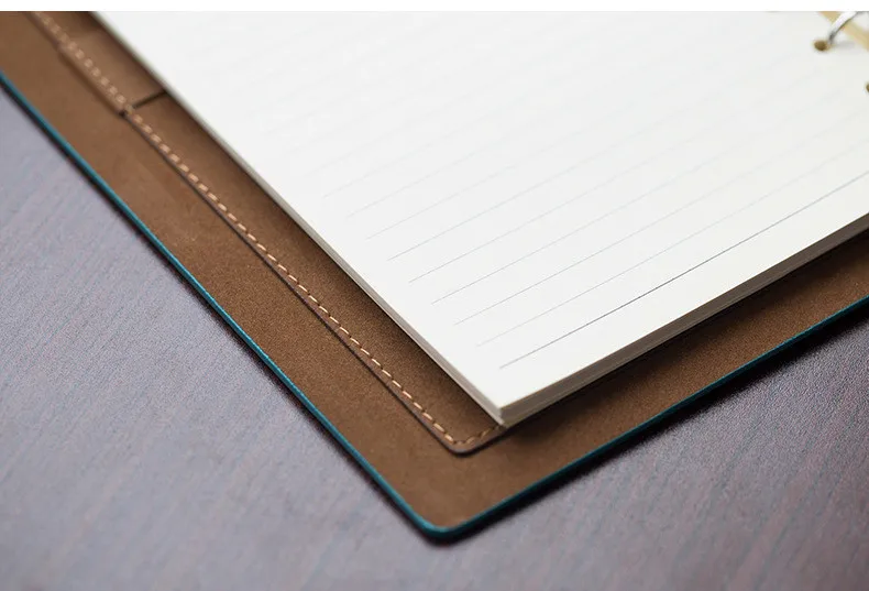 A5 Loose-leaf Notebook Imitation Leather PU Business Stationery Notebook Conference Record Book (18)