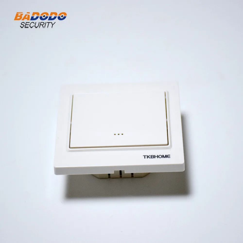 Чистая цена TKB home TZ56S EU868.42MHz Z-Wave одиночный настенный вкл/выкл переключатель для управления освещением 86x86 мм