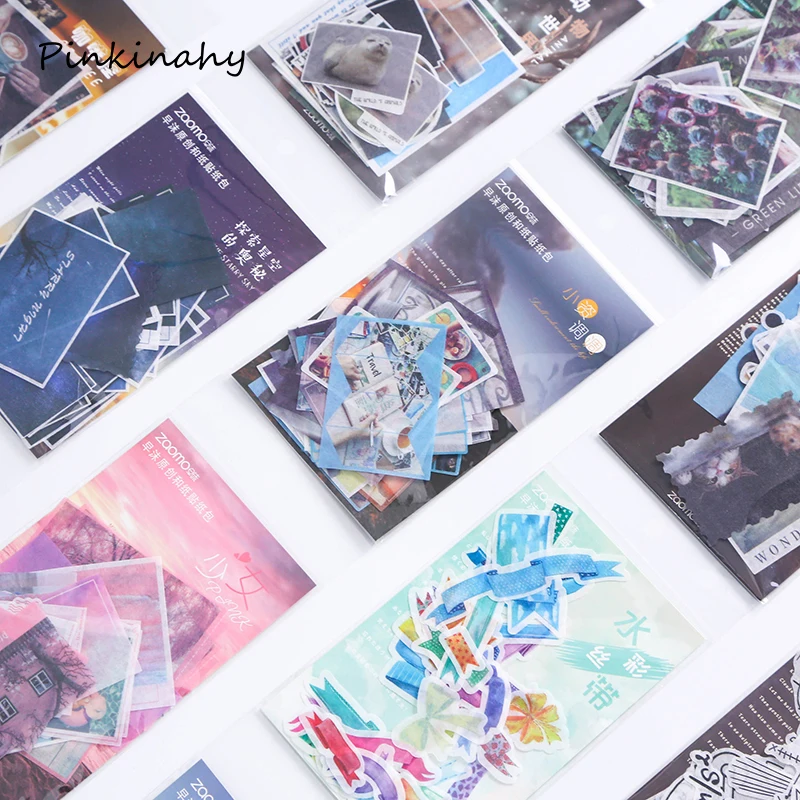 

Beatiful Travel Scenery Diary Deco Mini Paper Decorative Space Calendar Cute Stickers Scrapbooking Bullet Journal Flakes DT018