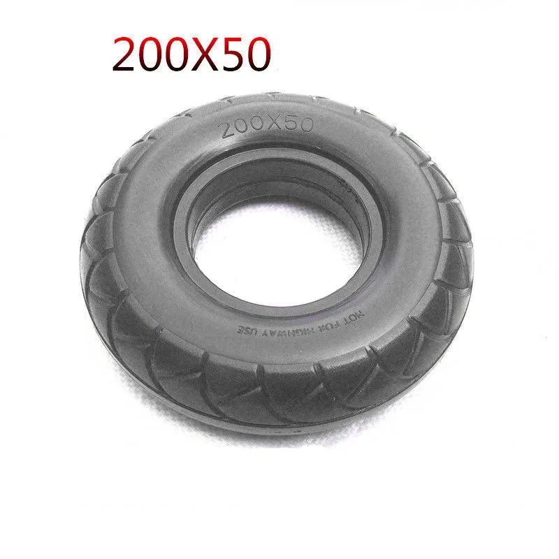 

1pcs 200x50(8x2) Tubeless Solid No Flats Tire for Razor Scooter E100 E150 E175 E200 200 kg no inflation electric scooter tires