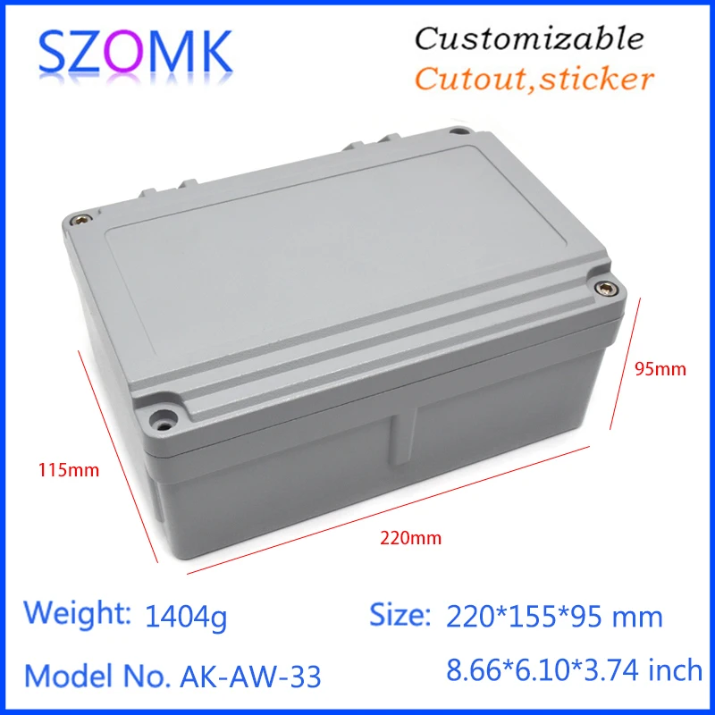 

Aluminum Die Cast Waterproof Junction Box for Electronics PCB Board Design Diy Instrument Project Case Enclosure for Outdoor Use