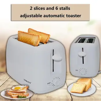 

SOKANY 2 Slices Stainless Steel Toaster Automatic Fast Heating Bread Toaster Household Breakfast Maker Kitchen Tool