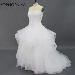 Модное кружевное свадебное платье белого цвета и цвета слоновой кости Vestido de noiva Casamento robe de mariée Свадебные платья больших размеров