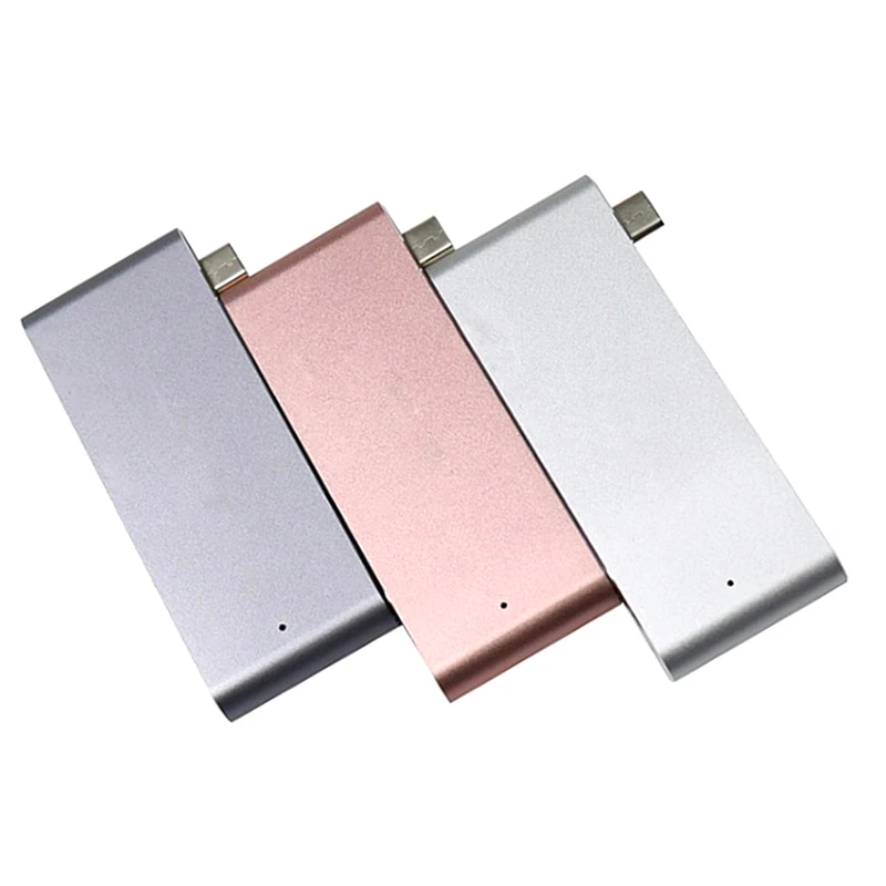 USB-C Hub Multiport Type-C HUB Adapter Converter with 2 USB 3.0 Ports Type C Charging Port SDTF Card Reader for MacBook  (4)