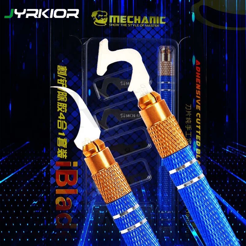 

Mechanic iBlade Multi-function Mobile Phone Chip Motherboard Disassemble Blade CPU Demolition Shovel Glue Tool 4 in 1 Set