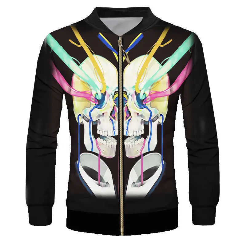 Cool 3D Skull Print Zipper College Jackets Men Women Streetwear Hip Hop Varsity Baseball Jackets Coats Custom Plus Size S-6XL (5)