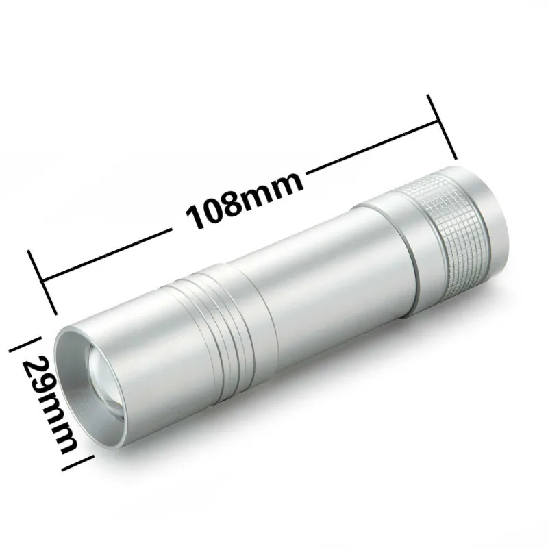 

3W LED Mini Torch Flashlight Glare Lens Waterproof Lantern AAA Battery Home Outdoor Riding Light Portable Camping Searchlight