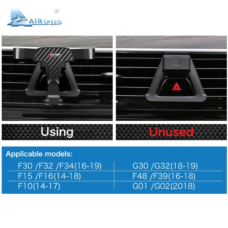 Скорость движения воздуха автомобильный держатель для мобильного телефона кронштейн Авто Специальное крепление для BMW F30 F32 F34 F10 F15 F16 F48 F39 G01 G30 G32 G02 аксессуары