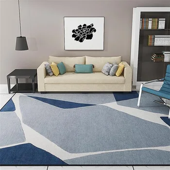 

Fashion Scandinavian Geo Brief Parlor Living Room Decorative Carpet Floor Foot Door Yoga Mat Pad Bathroom Kitchen Area Rug Gray