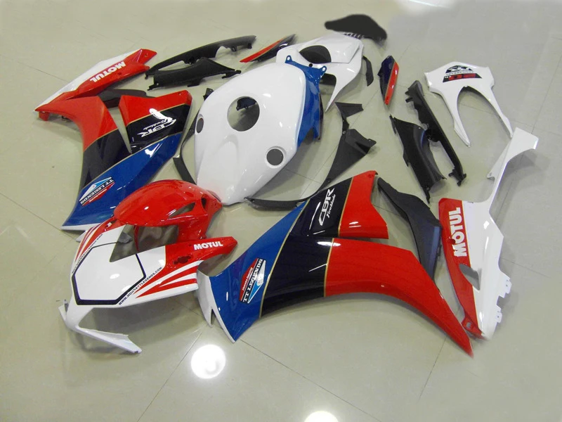 Красный белый синий обтекатель из АБС-пластика для CBR1000 CBR1000RR 08 2009 2010 2011 года 2008