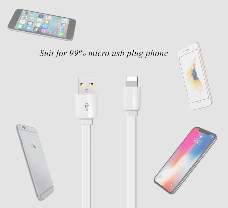 GUSGU USB кабель для iPhone, Micro usb кабель type c для синхронизации данных плоский 2A Быстрая зарядка кабели для мобильных телефонов usb Microusb usb C