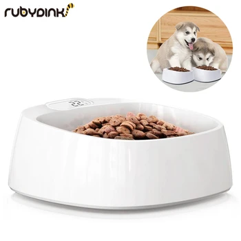 

Pet smart bowl Dog food bowl digital feeding bowl stand Smart Weighing Large dog slow feeder drinking bowls dog feeder