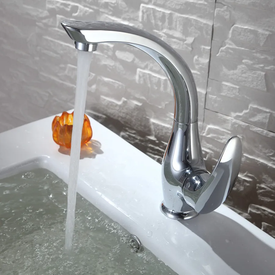 

Free shipping Hot selling single handle bathroom basin mixer tap with polished chrome bathroom basin sink faucet