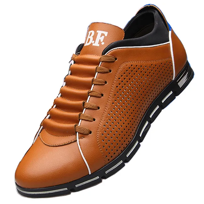 High Quality Summer Men Shoes Genuine Leather Breathable