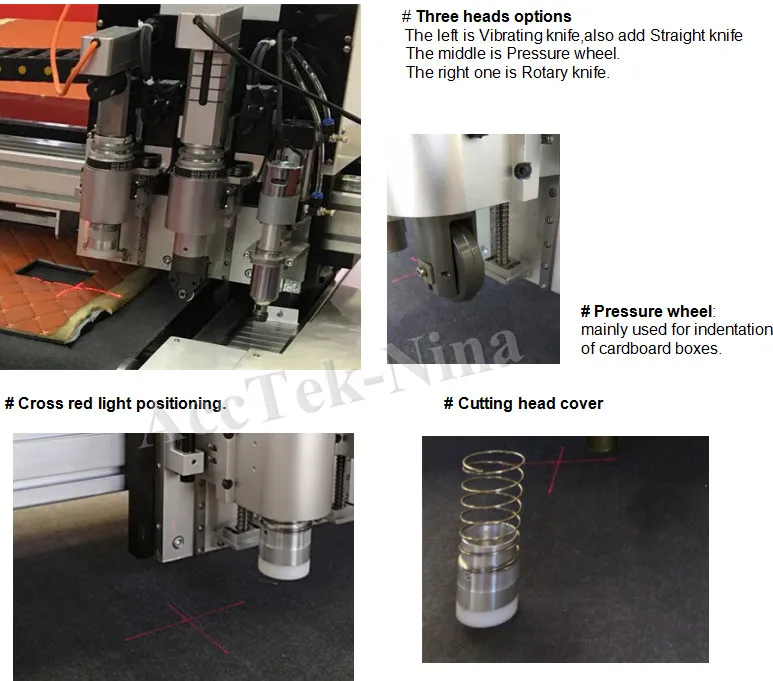 CNC Вибрационный нож CE FDA нож для резки машины Осциллирующий нож для резки текстильной швейная машина