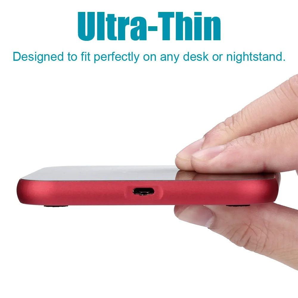 

New Portable Mini Qi Safe Wireless Charger Charging Pad For Iphone 8/8 Plus/X Phone Fast Wireless Charging Docking Dock Station