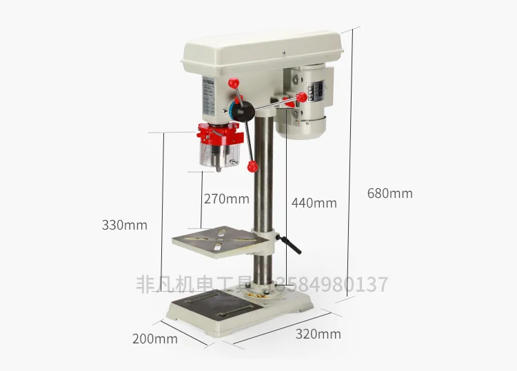 HQ 500 Вт сверлильный пресс 1,5-16 мм скамейка сверло 9 скоростей электродвигатель для дерева, пластика, металла