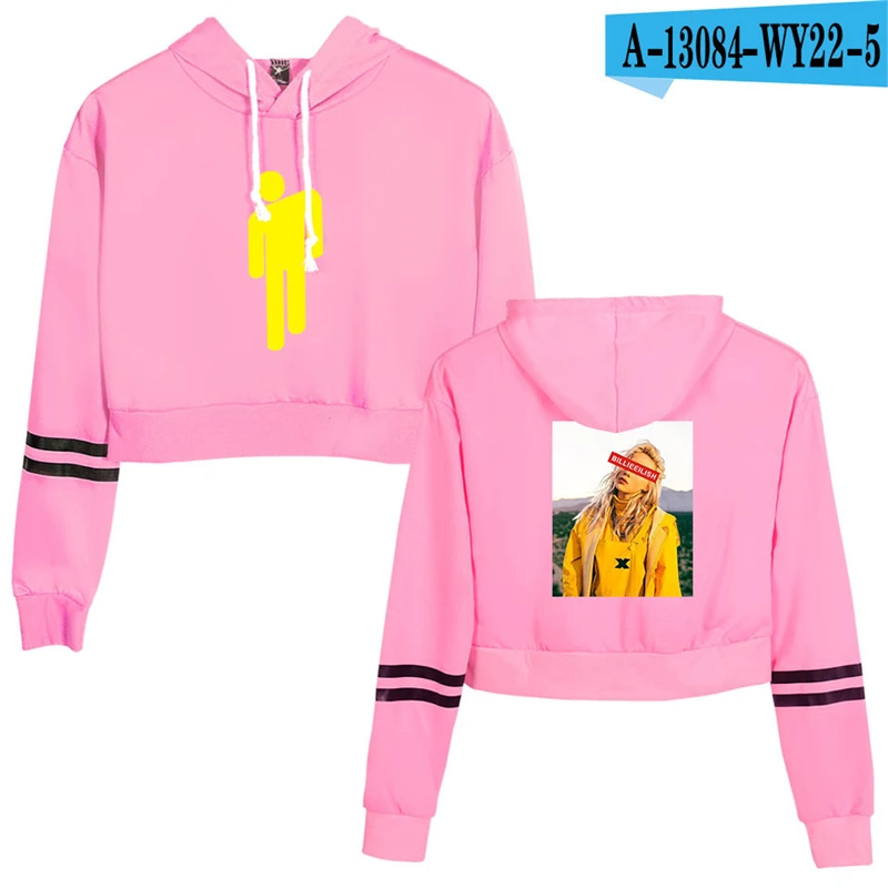 

Billie Eilish Cropped Hoodie Harajuku Hoodies Kpop Billie Eilish Clothing Unisex Hoodies Womens Women Sweatshirt Women Hoodies