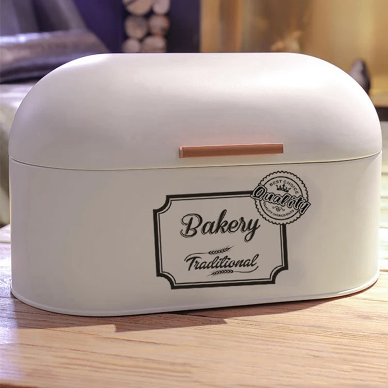 

Household Bread Box Kitchen Food Snacks Bread Storage Bins Holder Container