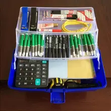High Quality Multi-function 3-Layer Storage Box Safty PP Material 3 Colors Tool Box For Jewelries Hardware Tools Small Toys