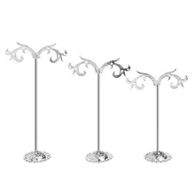  1 Set Jewelry Shelf Display Rack Stand Holder Earrings Ear Stud Metal Organizer Storage Vintage Exquisite Gifts Boutique Tree De 