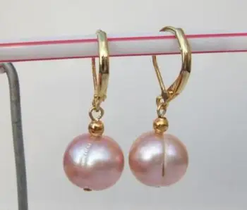 

>>>>noble jewelry HOT NATURAL AAA+ 120-11MM PEARL DANGLE EARRING 14K/20 YELLOW GOLD