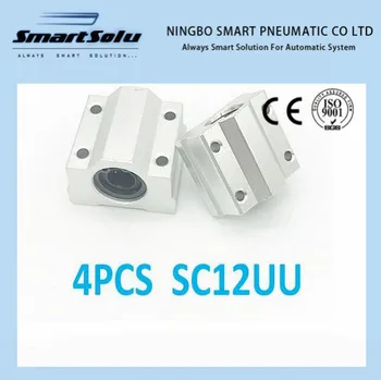 

Free shipping New 4pcs/lot SC12UU SCS12UU 12mm Linear Block axis Ball Bearing Pillow Bolck for 12mm shaft rail