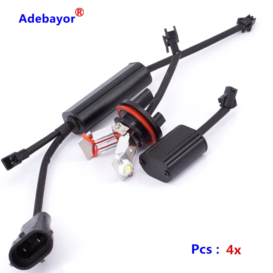 

4X 6W Led Marker Angel Eyes Bulbs case for BMW E92 H8 (TYPE 8) Error Free Plug and Play Freeshipping GGG