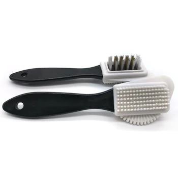 

1Pcs New Black 3 Side Cleaning Brush For Suede Nubuck Boot Shoes Shoe Cleaner Wholesale Freeshipping
