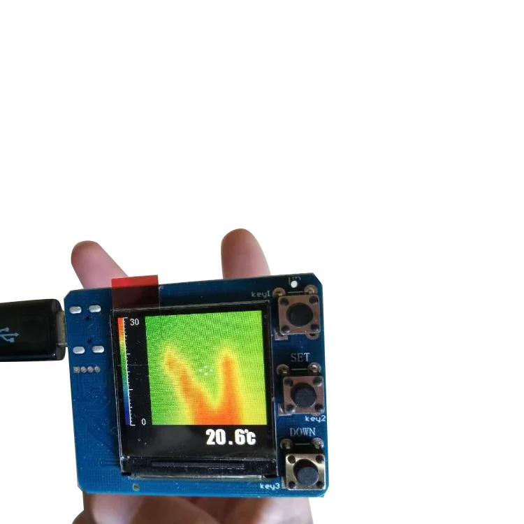 

MLX90640 Handheld 24*32 2.4inch Color LCD Array Temperature Sensor Thermal Camera Infrared Thermal Imager