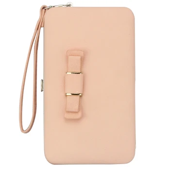 

Pu Leather Women Wallets Fashion Girls bow-tie Coin Purse New Design High Quality Card Holder Long Clutch